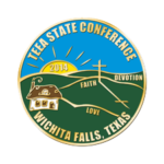 2014 TEEA State Conference Pin, "Love, Faith, & Devotion"